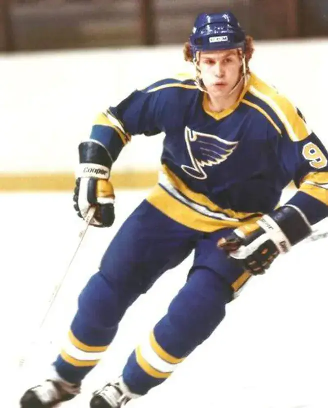 PERRY TURNBULL St. Louis Blues 1980 CCM Vintage Throwback NHL Hockey Jersey 
