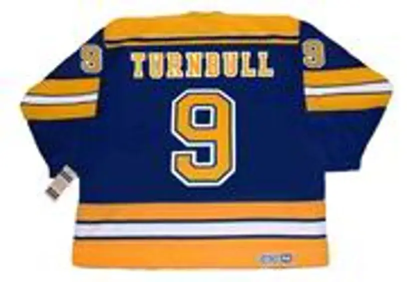 PERRY TURNBULL St. Louis Blues 1980 CCM Vintage Throwback NHL Hockey Jersey 