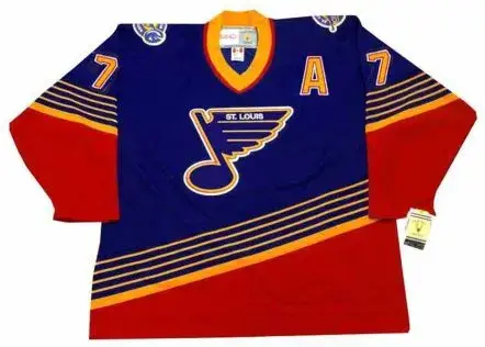 PIERRE TURGEON St. Louis Blues 1996 Away CCM NHL Vintage Throwback Jersey