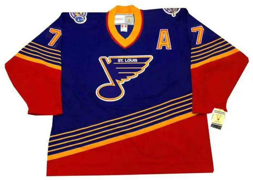 PIERRE TURGEON St. Louis Blues 1996 Away CCM NHL Vintage Throwback Jersey