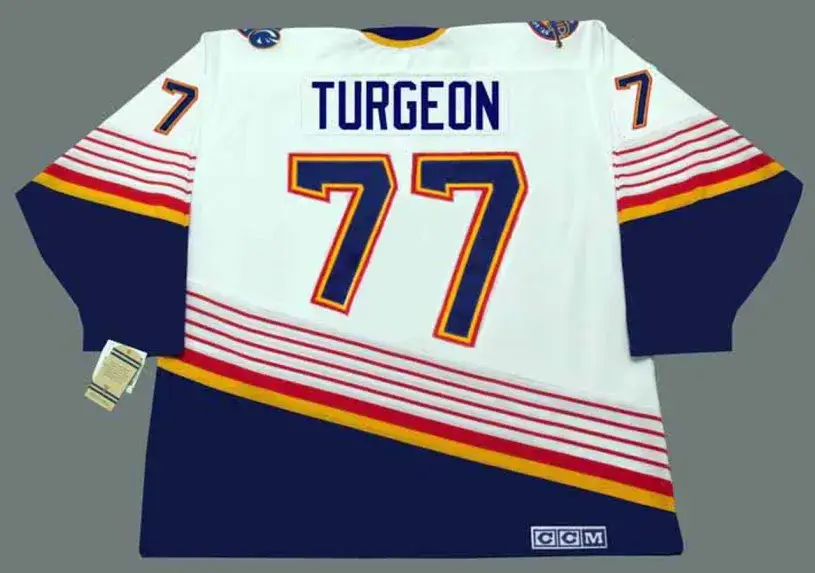 PIERRE TURGEON St. Louis Blues 1996 Home CCM NHL Vintage Throwback Jersey 