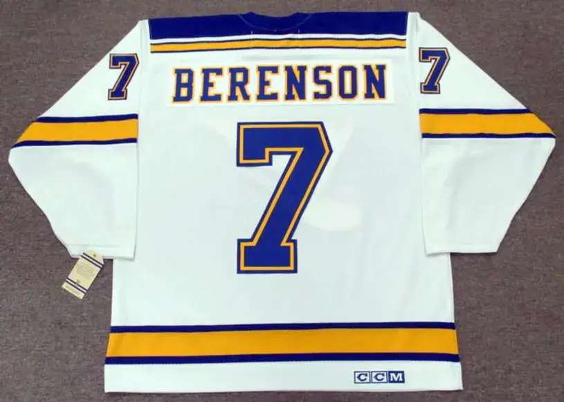RED BERENSON St. Louis Blues 1967 CCM Vintage Throwback Away NHL Hockey Jersey 