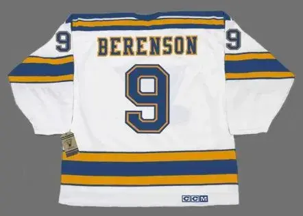 RED BERENSON St. Louis Blues 1977 CCM Vintage Throwback NHL Hockey Jersey 
