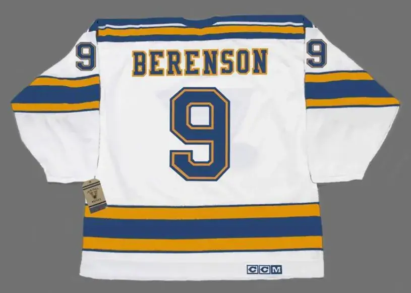 RED BERENSON St. Louis Blues 1977 CCM Vintage Throwback NHL Hockey Jersey 