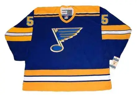 ROB RAMAGE St. Louis Blues 1983 CCM Vintage Throwback NHL Hockey Jersey