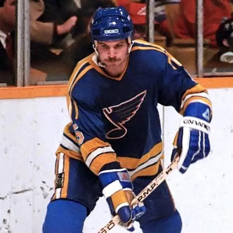 ROB RAMAGE St. Louis Blues 1983 CCM Vintage Throwback NHL Hockey Jersey 