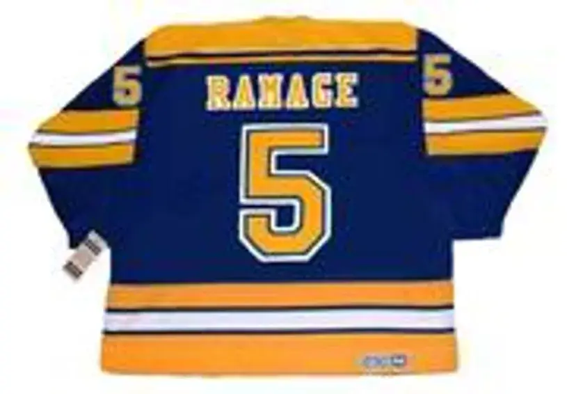 ROB RAMAGE St. Louis Blues 1983 CCM Vintage Throwback NHL Hockey Jersey 