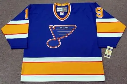 ROD BRIND’AMOUR St. Louis Blues 1989 CCM Vintage Throwback NHL Hockey Jersey