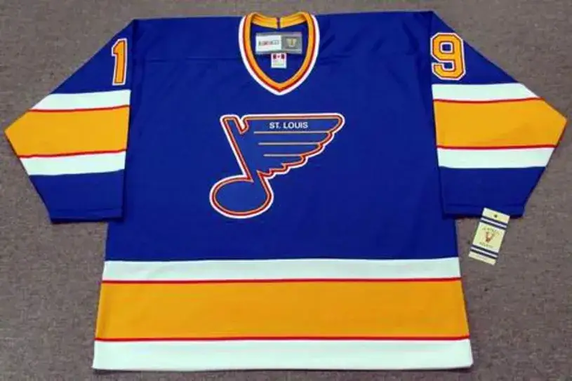 ROD BRIND’AMOUR St. Louis Blues 1989 CCM Vintage Throwback NHL Hockey Jersey