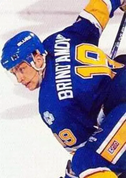ROD BRIND’AMOUR St. Louis Blues 1989 CCM Vintage Throwback NHL Hockey Jersey 