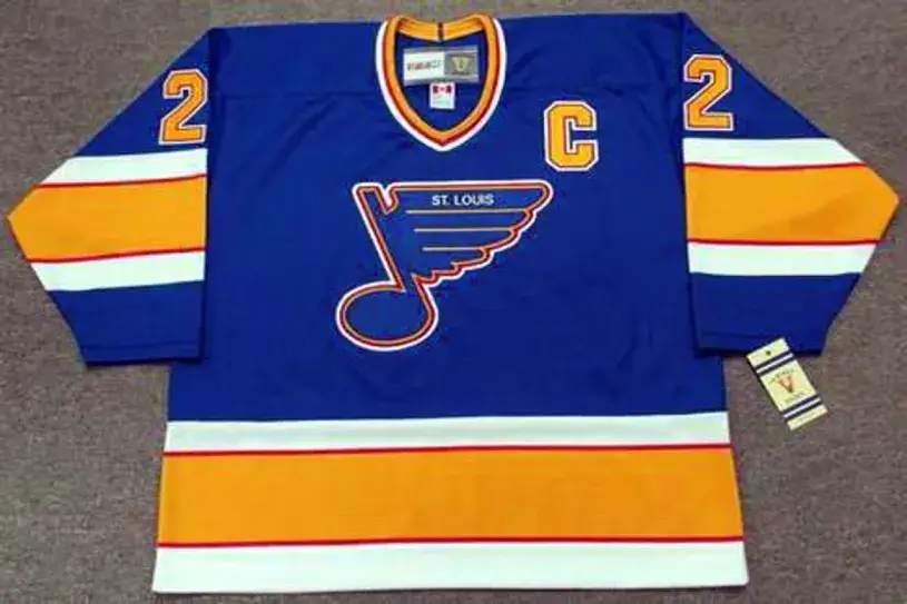 SCOTT STEVENS St. Louis Blues 1990 CCM Vintage Throwback NHL Hockey Jersey