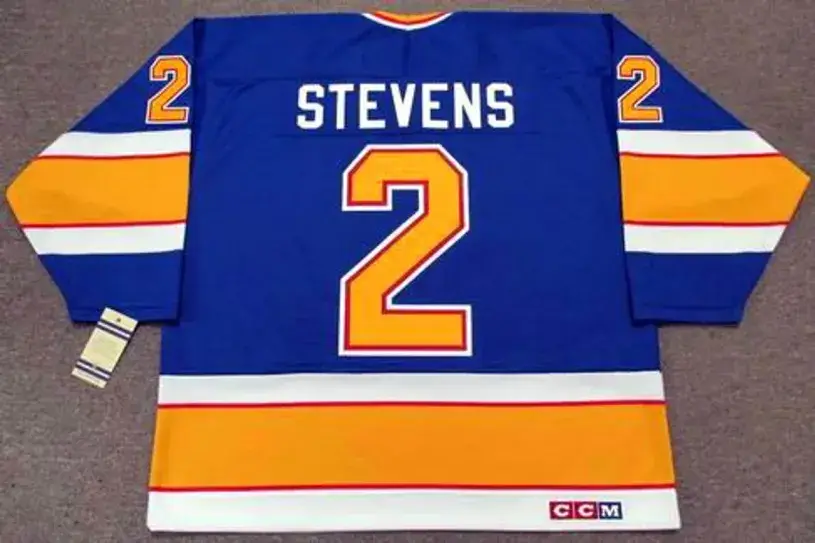 SCOTT STEVENS St. Louis Blues 1990 CCM Vintage Throwback NHL Hockey Jersey 