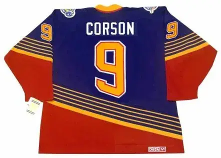 SHAYNE CORSON St. Louis Blues 1996 Away CCM NHL Vintage Throwback Jersey 