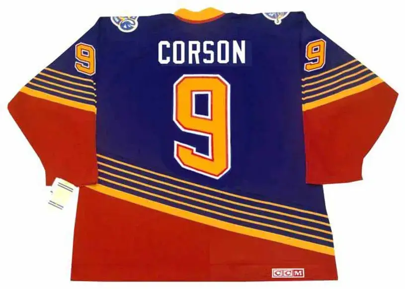 SHAYNE CORSON St. Louis Blues 1996 Away CCM NHL Vintage Throwback Jersey 