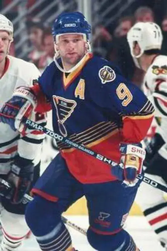 SHAYNE CORSON St. Louis Blues 1996 Away CCM NHL Vintage Throwback Jersey 