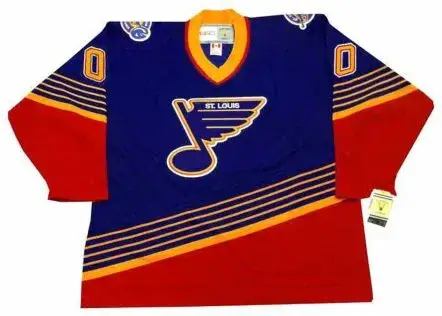 ST. LOUIS BLUES 1990’s Away CCM Throwback Jersey Customized “Any Name & Number(s)”