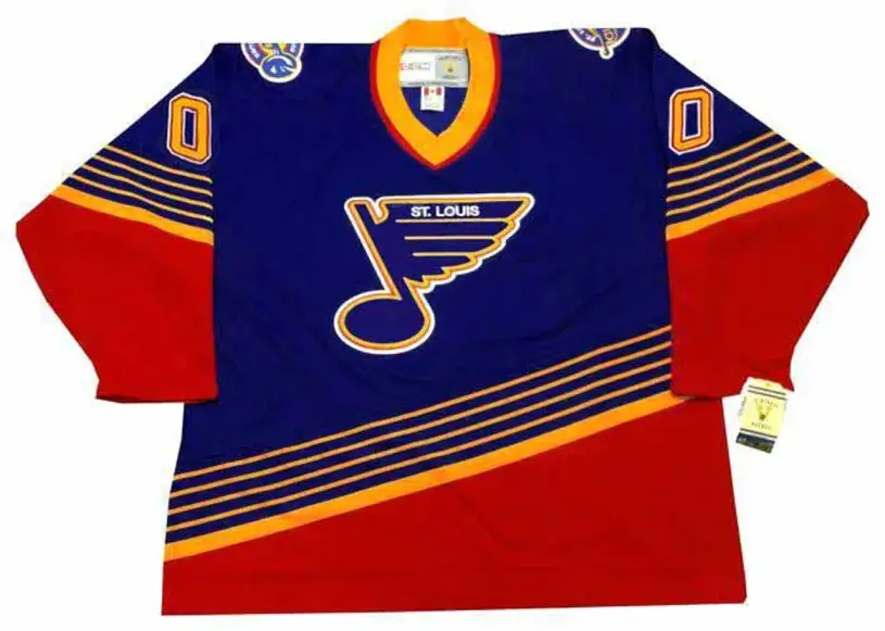 ST. LOUIS BLUES 1990’s Away CCM Throwback Jersey Customized “Any Name & Number(s)”