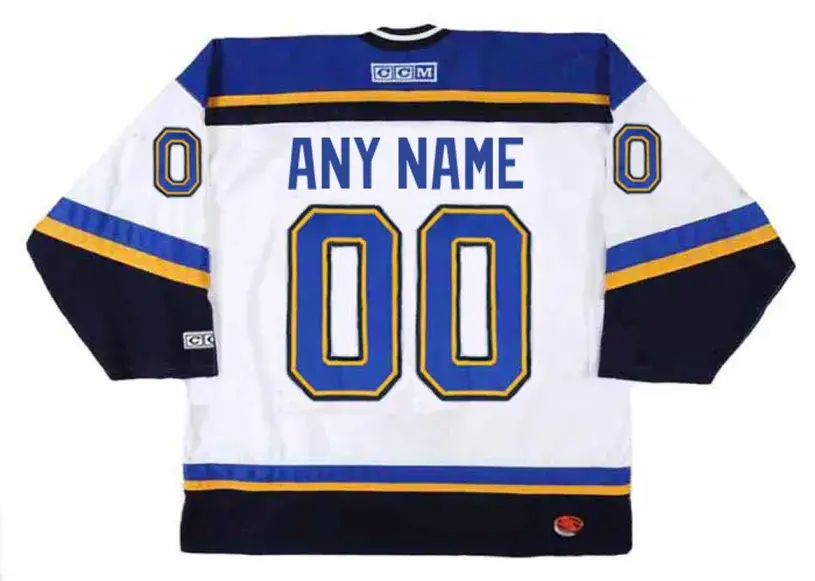ST. LOUIS BLUES 1990’s CCM Throwback Home Jersey Customized “Any Name & Number(s)” 