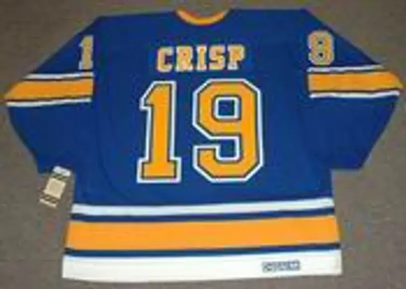 TERRY CRISP St. Louis Blues 1967 CCM Vintage Throwback NHL Hockey Jersey 