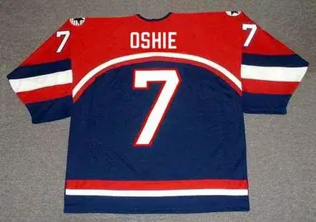 TJ OSHIE 2006 USA Nike Throwback Hockey Jersey 