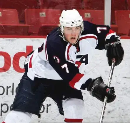 TJ OSHIE 2006 USA Nike Throwback Hockey Jersey 