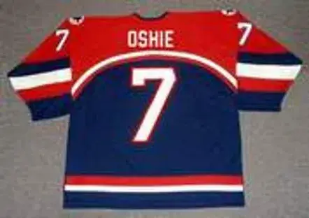 TJ OSHIE 2006 USA Nike Throwback Hockey Jersey 