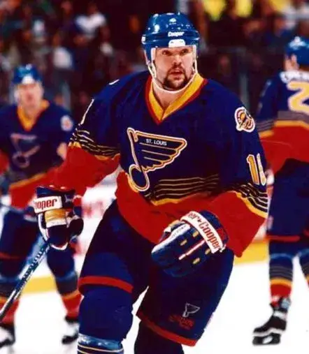 TONY TWIST St. Louis Blues 1996 Away CCM NHL Vintage Throwback Jersey 