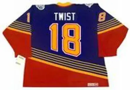 TONY TWIST St. Louis Blues 1996 Away CCM NHL Vintage Throwback Jersey 