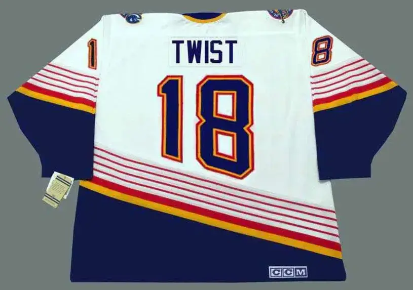 TONY TWIST St. Louis Blues 1996 Home CCM NHL Vintage Throwback Jersey 