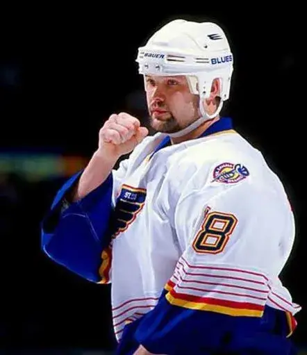 TONY TWIST St. Louis Blues 1996 Home CCM NHL Vintage Throwback Jersey 