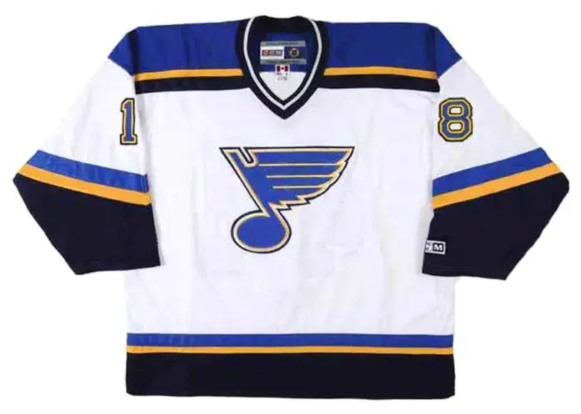TONY TWIST St. Louis Blues 1998 CCM Throwback Home NHL Hockey Jersey