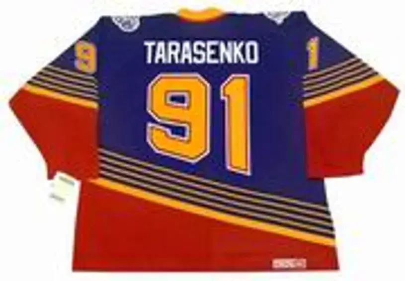 VLADIMIR TARASENKO St. Louis Blues 1990’s CCM NHL Vintage Throwback Jersey 
