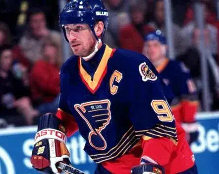 WAYNE GRETZKY St. Louis Blues 1996 Away CCM NHL Vintage Throwback Jersey 