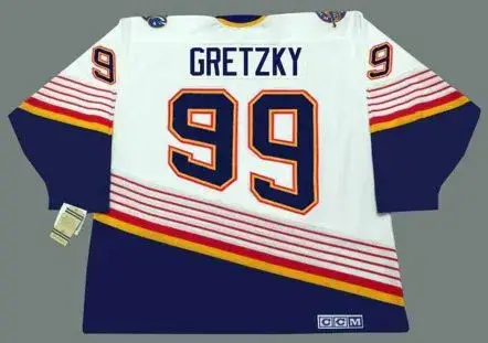 WAYNE GRETZKY St. Louis Blues 1996 Home CCM NHL Vintage Throwback Jersey 