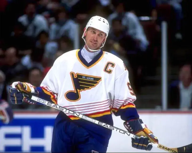 WAYNE GRETZKY St. Louis Blues 1996 Home CCM NHL Vintage Throwback Jersey 