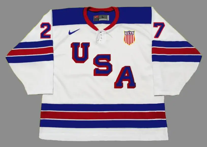 RYAN McDONAGH 2014 USA Nike Olympic Throwback Hockey Jersey