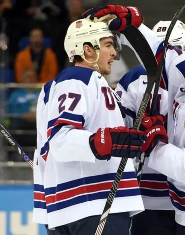 RYAN McDONAGH 2014 USA Nike Olympic Throwback Hockey Jersey 
