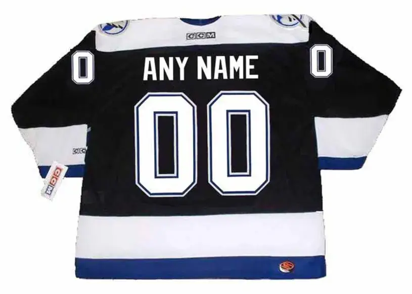 TAMPA BAY LIGHTNING 2000’s CCM Throwback Home Jersey Customized “Any Name & Number(s)” 