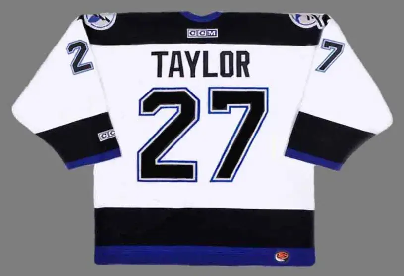 TIM TAYLOR Tampa Bay Lightning 2004 Away CCM Throwback NHL Hockey Jersey 
