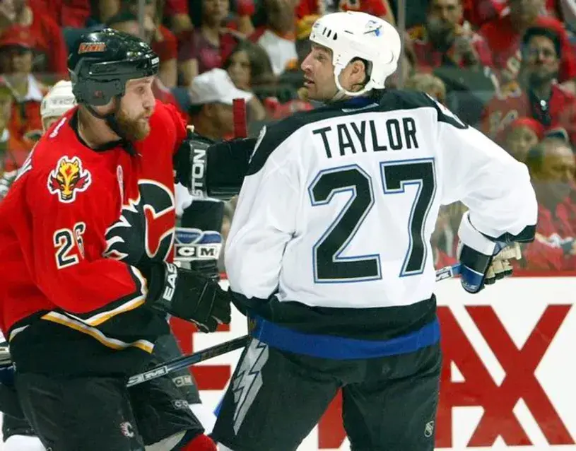 TIM TAYLOR Tampa Bay Lightning 2004 Away CCM Throwback NHL Hockey Jersey 