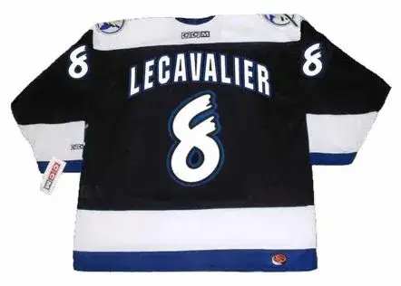 VINCENT LECAVALIER Tampa Bay Lightning 1998 CCM Throwback Away NHL Hockey Jersey 