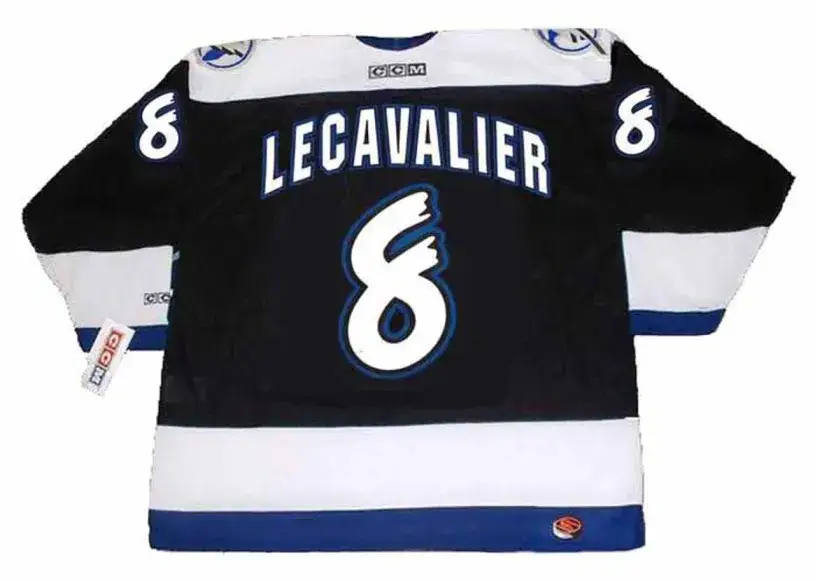 VINCENT LECAVALIER Tampa Bay Lightning 1998 CCM Throwback Away NHL Hockey Jersey 