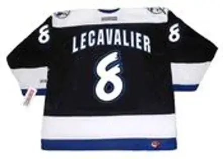 VINCENT LECAVALIER Tampa Bay Lightning 1998 CCM Throwback Away NHL Hockey Jersey 