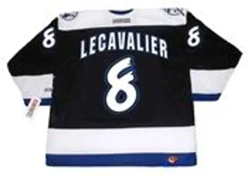 VINCENT LECAVALIER Tampa Bay Lightning 1998 CCM Throwback Away NHL Hockey Jersey 