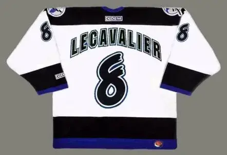 VINCENT LECAVALIER Tampa Bay Lightning 1998 CCM Throwback Home NHL Hockey Jersey 