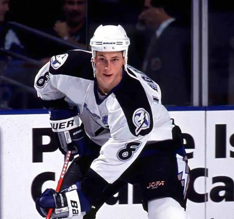 VINCENT LECAVALIER Tampa Bay Lightning 1998 CCM Throwback Home NHL Hockey Jersey 
