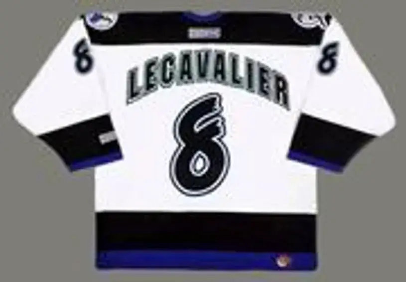 VINCENT LECAVALIER Tampa Bay Lightning 1998 CCM Throwback Home NHL Hockey Jersey 