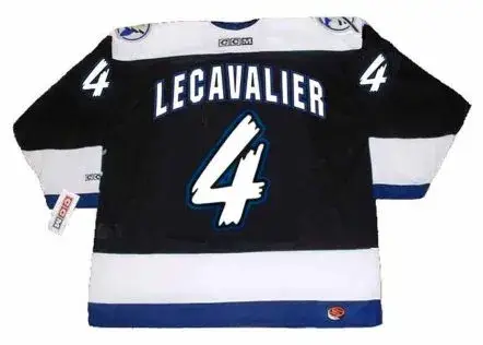 VINCENT LECAVALIER Tampa Bay Lightning 1999 CCM Throwback Away NHL Hockey Jersey 