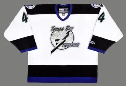 VINCENT LECAVALIER Tampa Bay Lightning 1999 CCM Throwback Home NHL Hockey Jersey