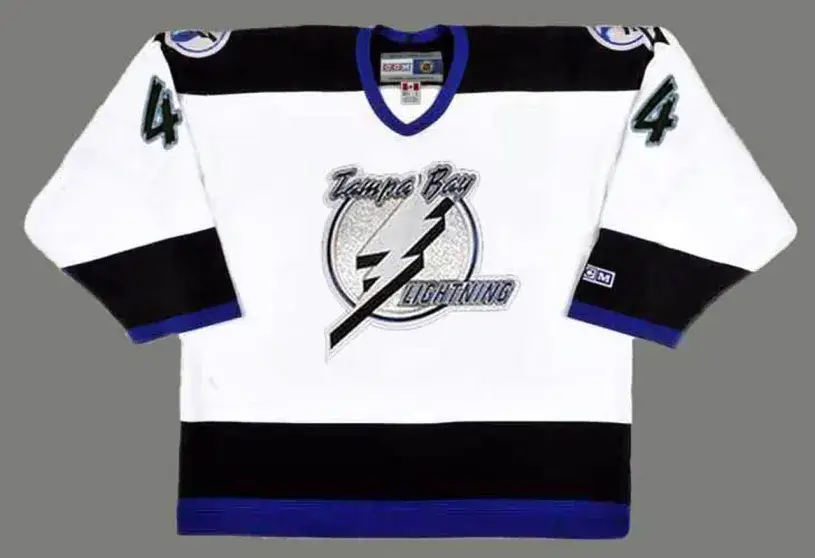 VINCENT LECAVALIER Tampa Bay Lightning 1999 CCM Throwback Home NHL Hockey Jersey